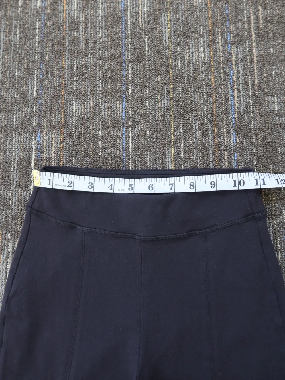 ALO Yoga Black High-Rise Wide Leg Split-Hem Pants